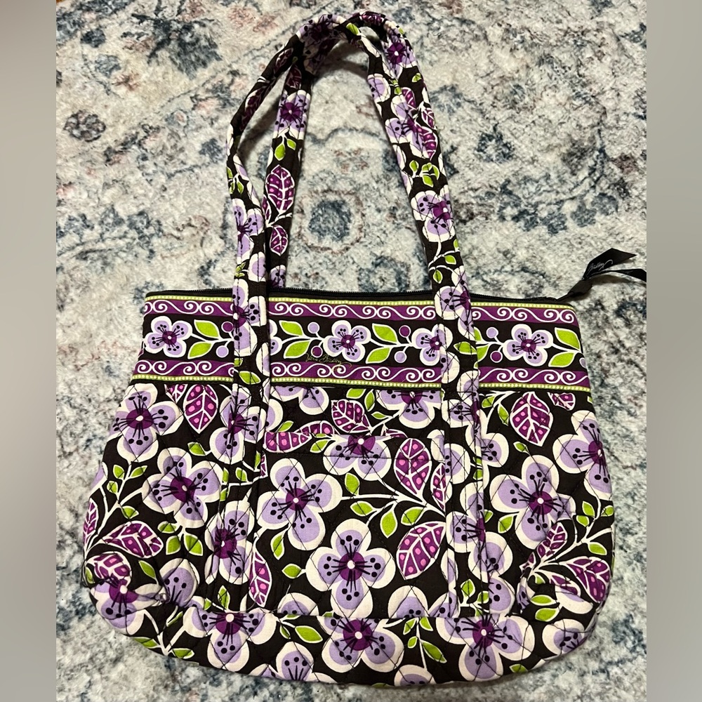 Small purple Vera Bradley tote